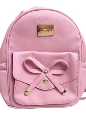 LCFUN Mini Leather Backpack Small Purse for Girls & Women Pink Pre-owned